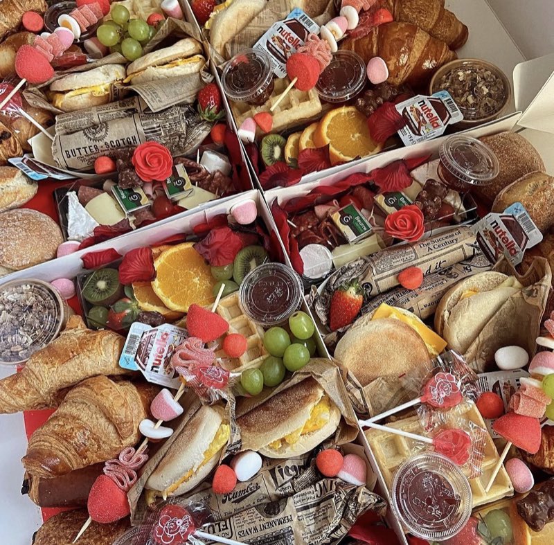 Brunch box vue du dessus