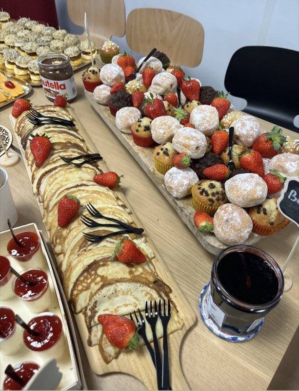 Crêpes, donuts et muffins
